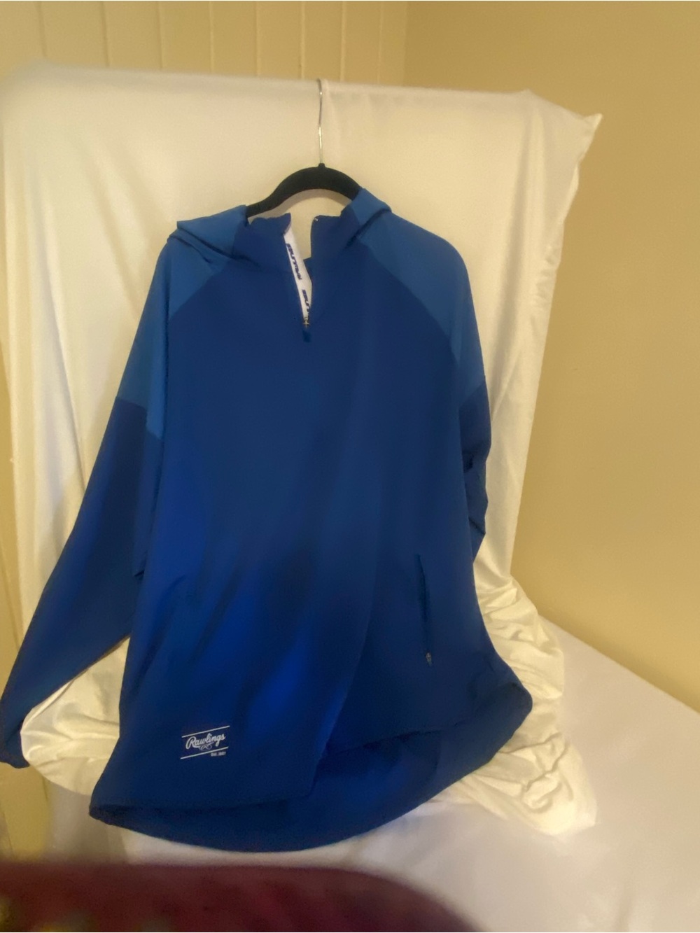 Rawlings Blue Two-Tone Hooded Windbreaker
